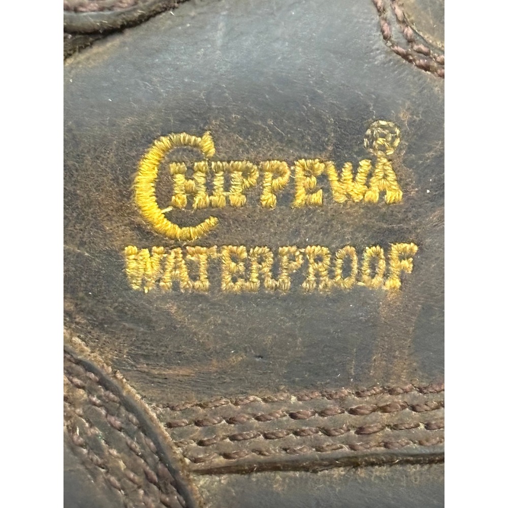Chippewa Mens 9.5 E Waterproof Thinsulate Insulated Leather Work Boots 25203 USA - Picture 9 of 16